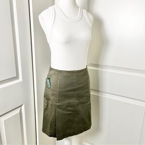 NWT Roots Golf Green A-Line Pleated Cargo Skort – Sporty & Chic, Size 6